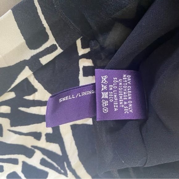 Ralph Lauren Collection Floral Pleated Midi Skirt Silk Size 10 - Picture 9 of 13